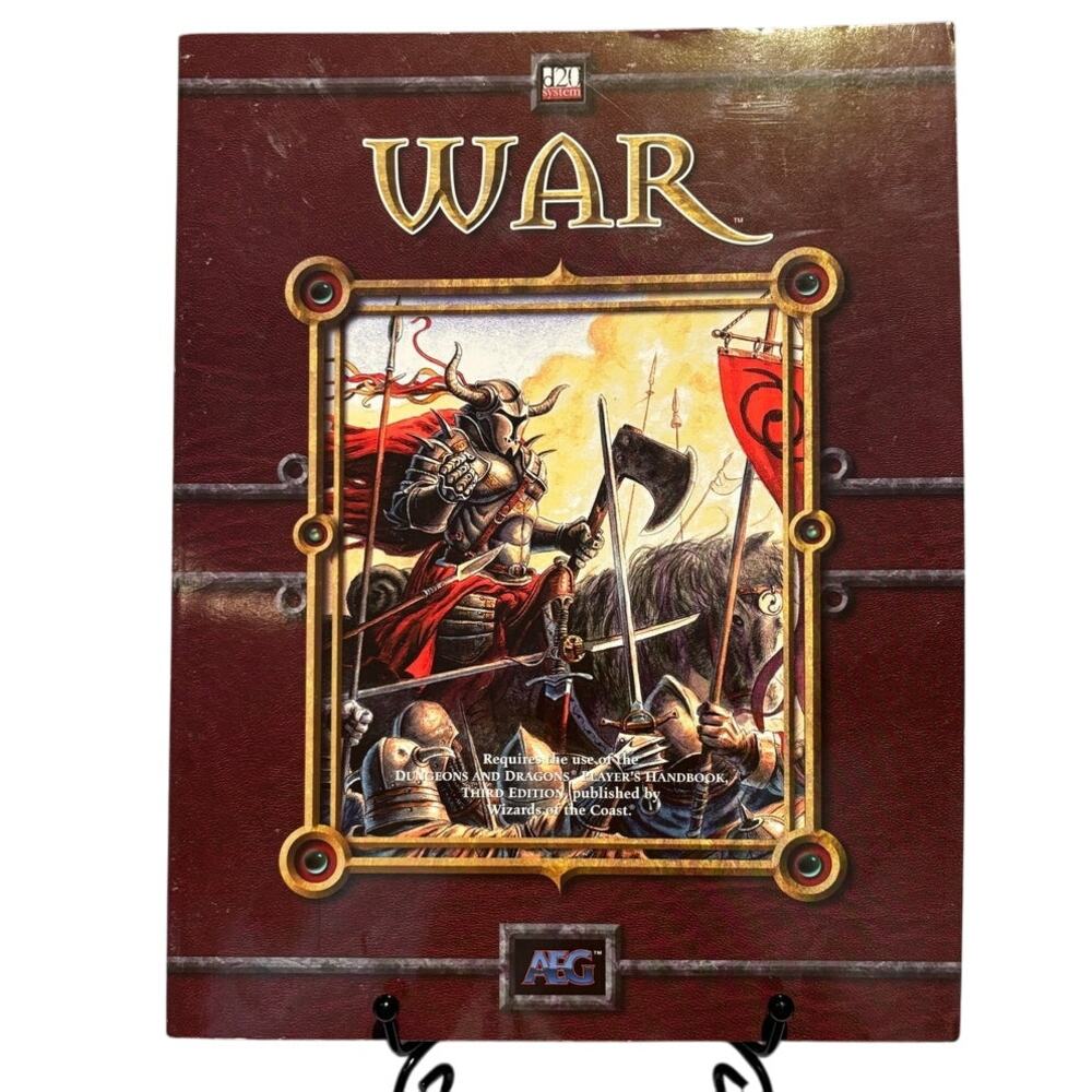 2002 Dungeons and Dragons D&D, WAR Book by AEG, PG, VG Condition